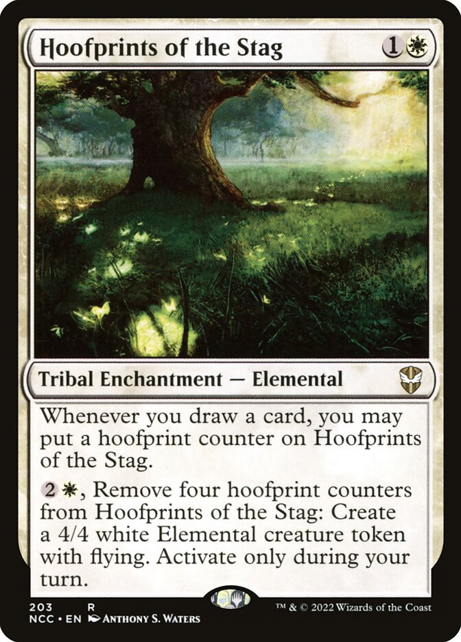 MTG Hoofprints of the Stag (203/485) Streets of New Capenna Commander NM