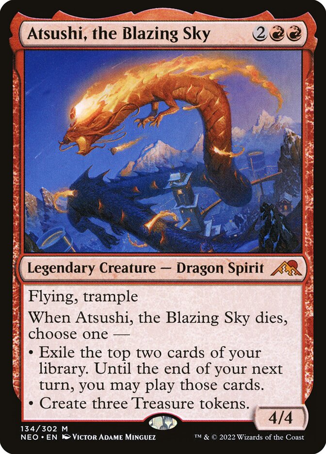MTG Atsushi, the Blazing Sky (134/606) Kamigawa Neon Dynasty LP | eBay MTG Atsushi, the Blazing Sky (134/606) Kamigawa Neon Dynasty LP | eBay