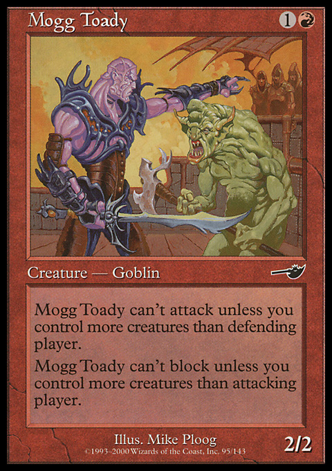 mogmog MTG Magic the Gathering Mogg Toady (95/143) Nemesis LP | eBay