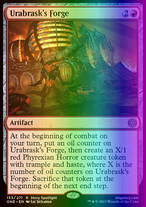 MTG Urabrask's Forge (153/530) Phyrexia All Will Be One LP FOIL | eBay