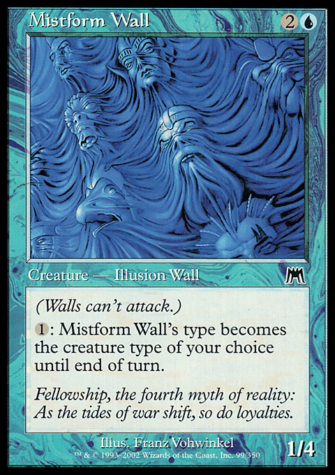 Magic the Gathering MTG Mistform Wall (99) Onslaught LP | eBay