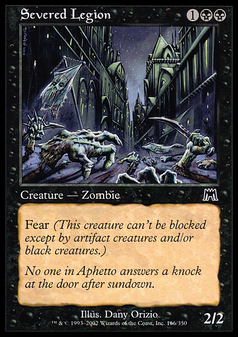 Mana。 MTG Magic the Gathering Severed Legion (166/350) Onslaught