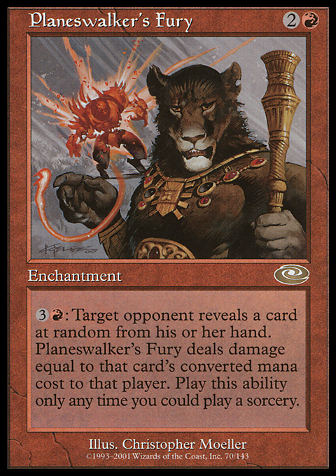 Magic the Gathering MTG Planeswalker's Fury (70) Planeshift LP | eBay
