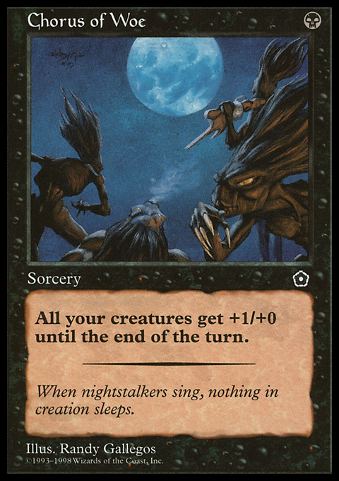 chorus cards mtg Magic the Gathering MTG Chorus of Woe (65) Portal Second Age LP