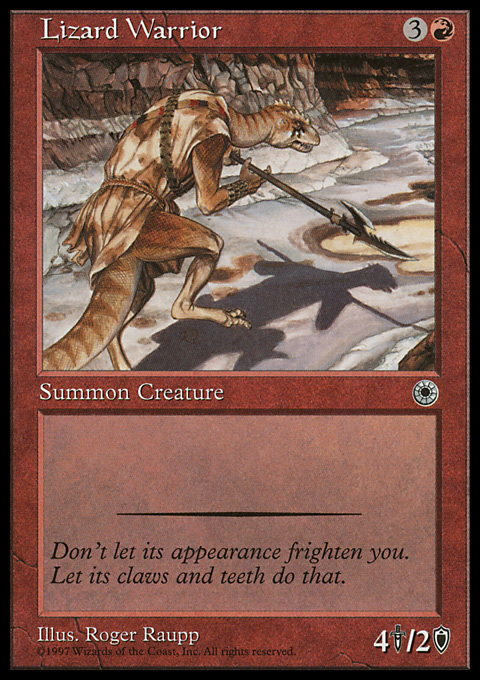 Magic the Gathering MTG Lizard Warrior (139) Portal NM | eBay