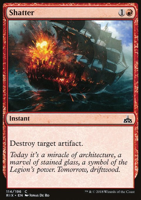 MTG Magic the Gathering Shatter (114/219) Rivals of Ixalan LP | eBay MTG Magic the Gathering Shatter (114/219) Rivals of Ixalan LP | eBay