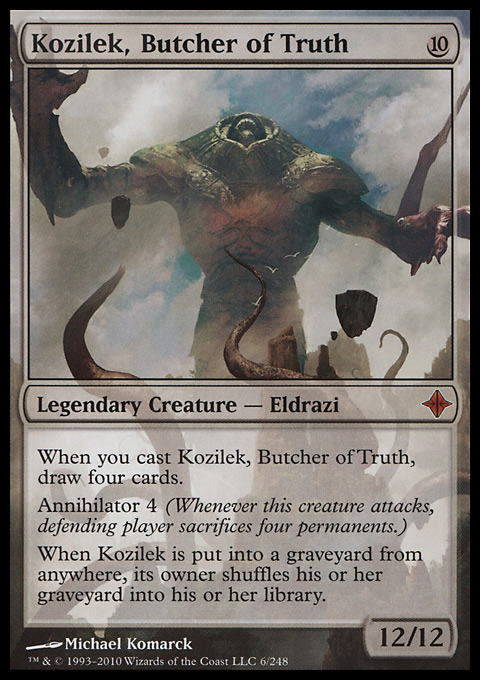 MTG Kozilek, Butcher of Truth (6/255) Rise of the Eldrazi LP