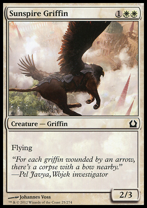 mtg griffin cards Griffin Token (2/2 - Flying) by David Martin