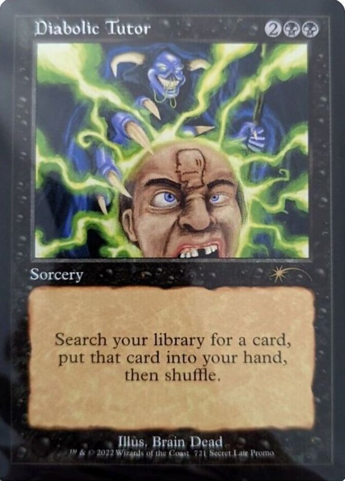 MTG Magic the Gathering Diabolic Tutor (721/1059) Secret Lair Drop