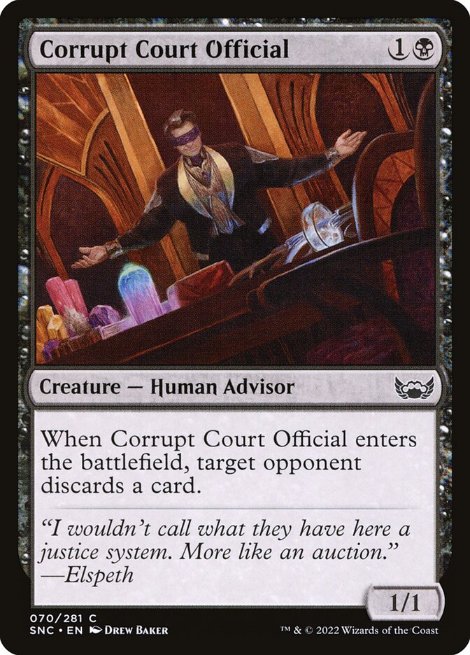 MTG Corrupt Court Official (70/484) Streets of New Capenna LP