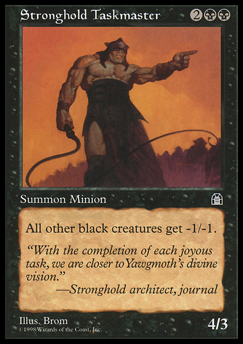 Magic the Gathering MTG Stronghold Taskmaster (72) Stronghold LP