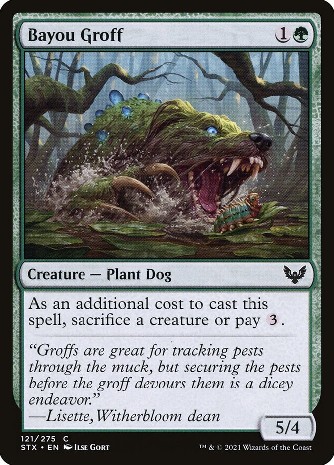 MTG Magic the Gathering Bayou Groff (121/447) Strixhaven School of