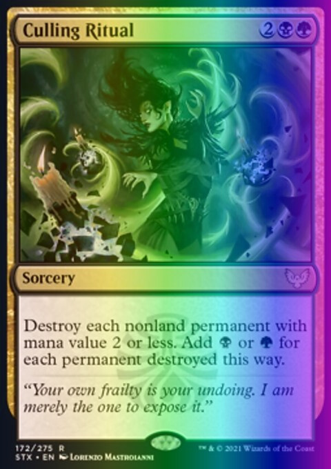 MTG Culling Ritual (172/447) Strixhaven School of Mages LP