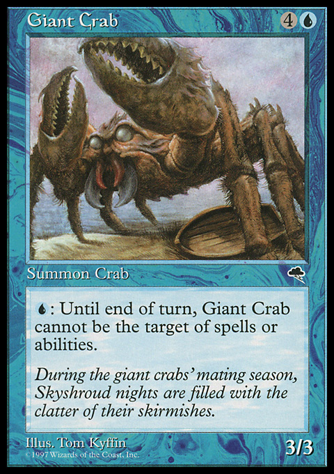 Magic the Gathering MTG Giant Crab (66) Tempest LP | eBay