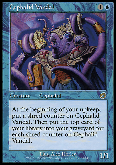 mtg cephalid cards Aboshan, Emperor [The List]  TokenMTG Cephalid Inkshrouder gains shroud until end of turn and is unblockable this turn MtG Torment Rare Cephalid Vandal