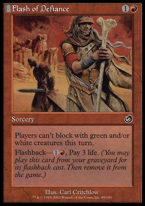 MTG Magic the Gathering Flash of Defiance (99/143) Torment MP