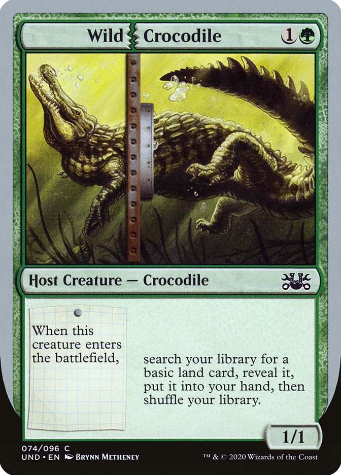 MTG Magic the Gathering Wild Crocodile (74/107) Unsanctioned NM | eBay