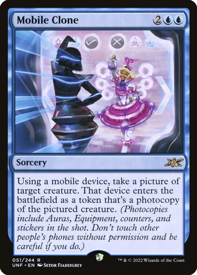 MTG Magic the Gathering Mobile Clone (51/654) Unfinity LP