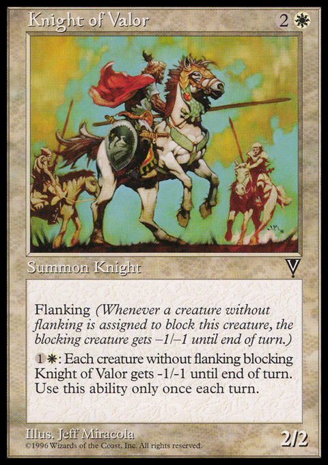 Magic the Gathering MTG Knight of Valor (11) Visions LP