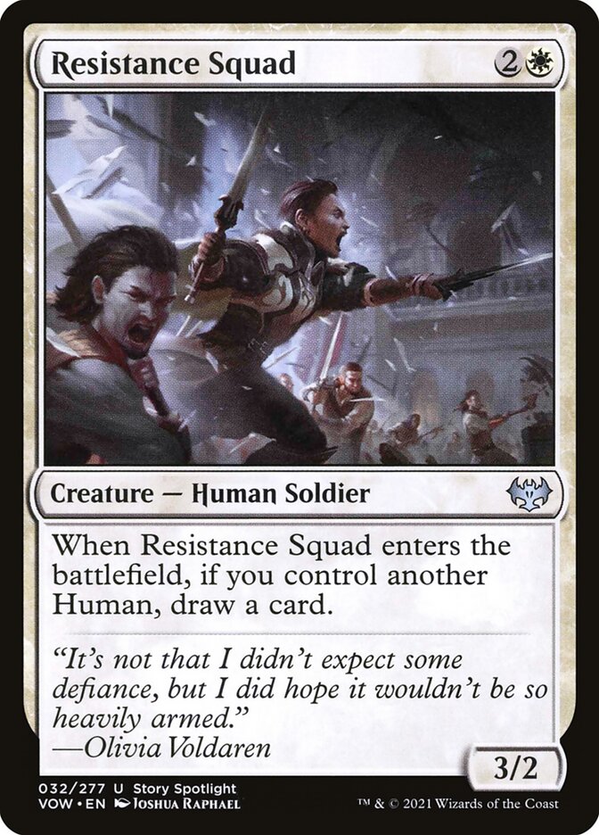 MTG Magic the Gathering Resistance Squad (32/561) Innistrad Crimson Vow NM