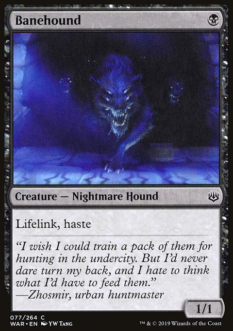 MTG Magic the Gathering Banehound (77/330) War of the Spark NM | eBay MTG Magic the Gathering Banehound (77/330) War of the Spark NM | eBay