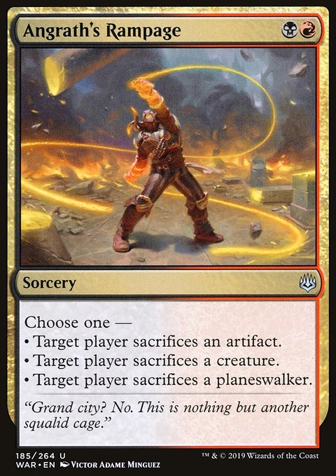 MTG Magic the Gathering Angrath's Rampage (185/330) War of the Spark NM |  eBay