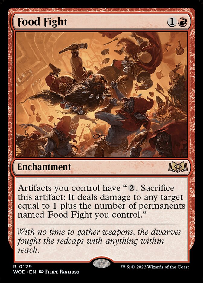 red food cards mtg Rocco, Street Chef +1/1 COUNTERS Cabaretti Magic Custom Comma  CommanderComplete the dwarves fought the redcaps with anything within reach. Food Token} | Unfinity |