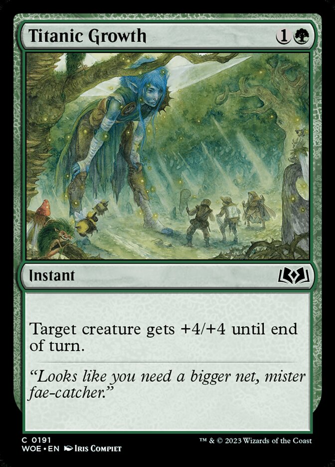 MTG Magic the Gathering Titanic Growth (191/475) Wilds of Eldraine NM | eBay MTG Magic the Gathering Titanic Growth (191/475) Wilds of Eldraine NM | eBay