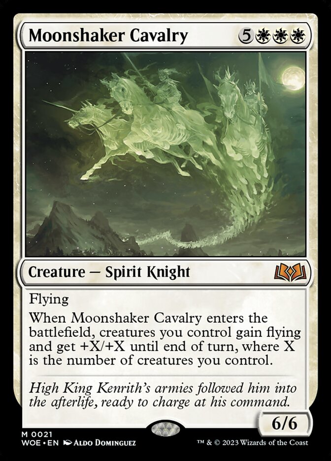 MTG Magic the Gathering Moonshaker Cavalry (21/475) Wilds of