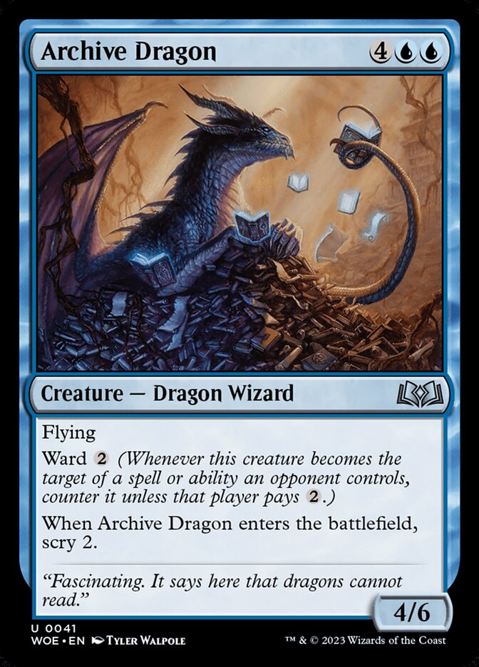 MTG Magic the Gathering Archive Dragon (41/475) Wilds of Eldraine NM