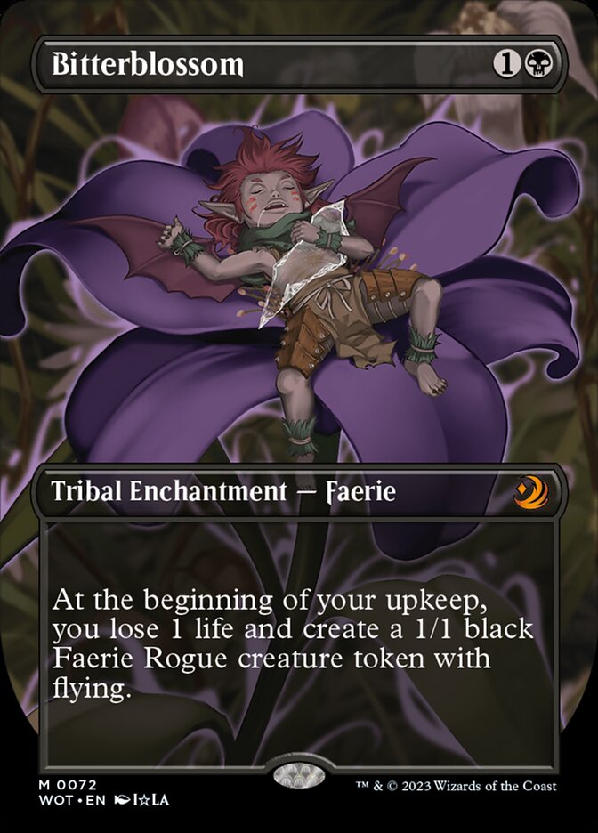 MTG Bitterblossom (72/103) Wilds of Eldraine Enchanting