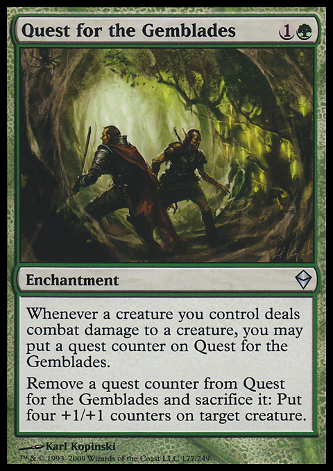 Magic the Gathering MTG Quest for the Gemblades (177) Zendikar NM | eBay