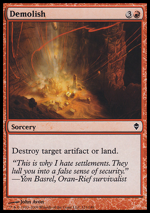 MTG Magic the Gathering Demolish (121/280) Zendikar LP | eBay