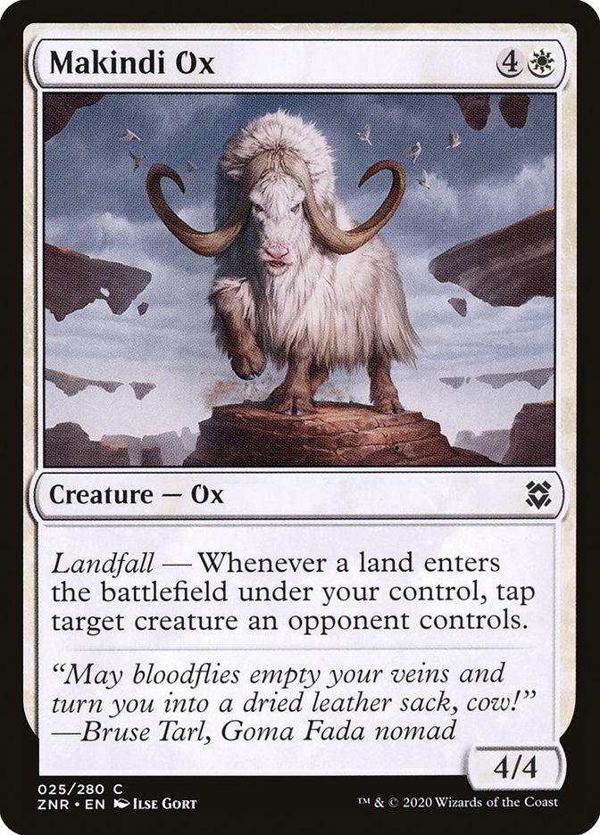 mtg ox cards Magic The Gathering THEROS YOKED OX white card MTG