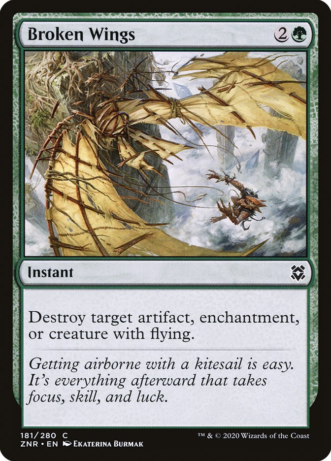 broken mtg cards MTG Magic the Gathering Broken Wings (181/493) Zendikar Rising NM