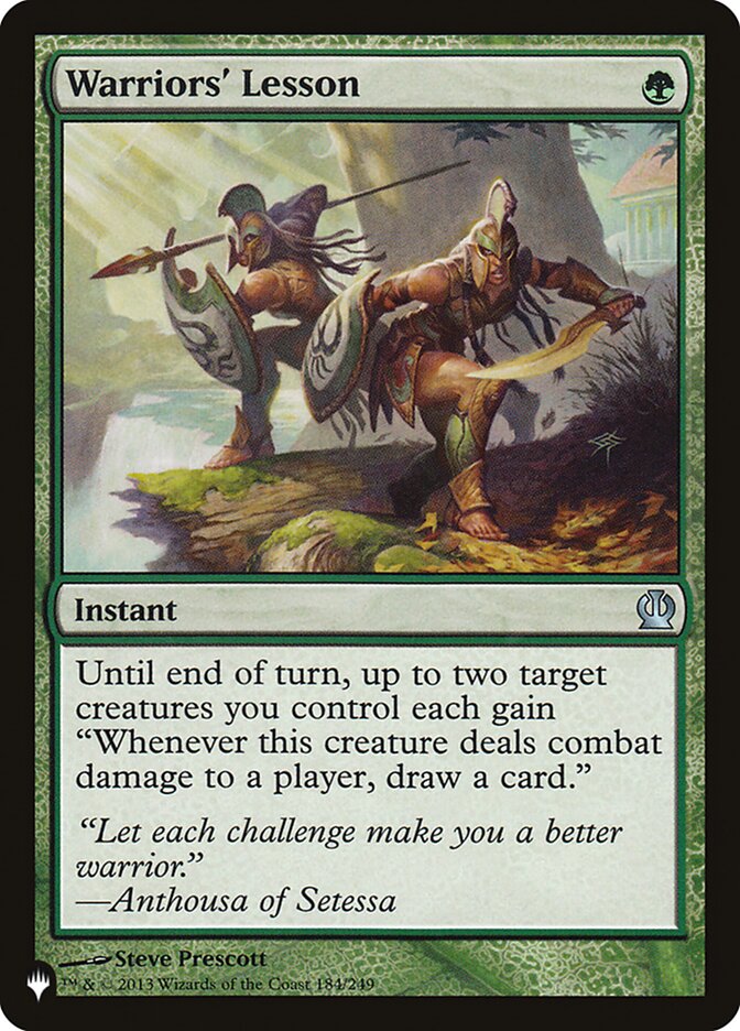 Magic the Gathering MTG Warriors' Lesson (377) The List LP | eBay