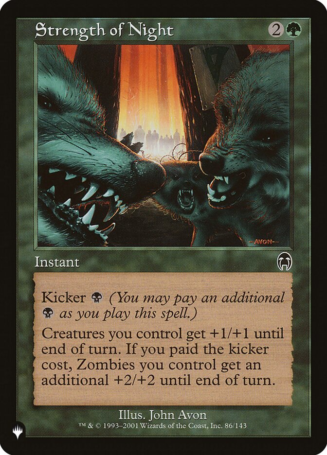 MTG Magic the Gathering Strength of Night (552/1358) The List NM | eBay MTG Magic the Gathering Strength of Night (552/1358) The List NM | eBay