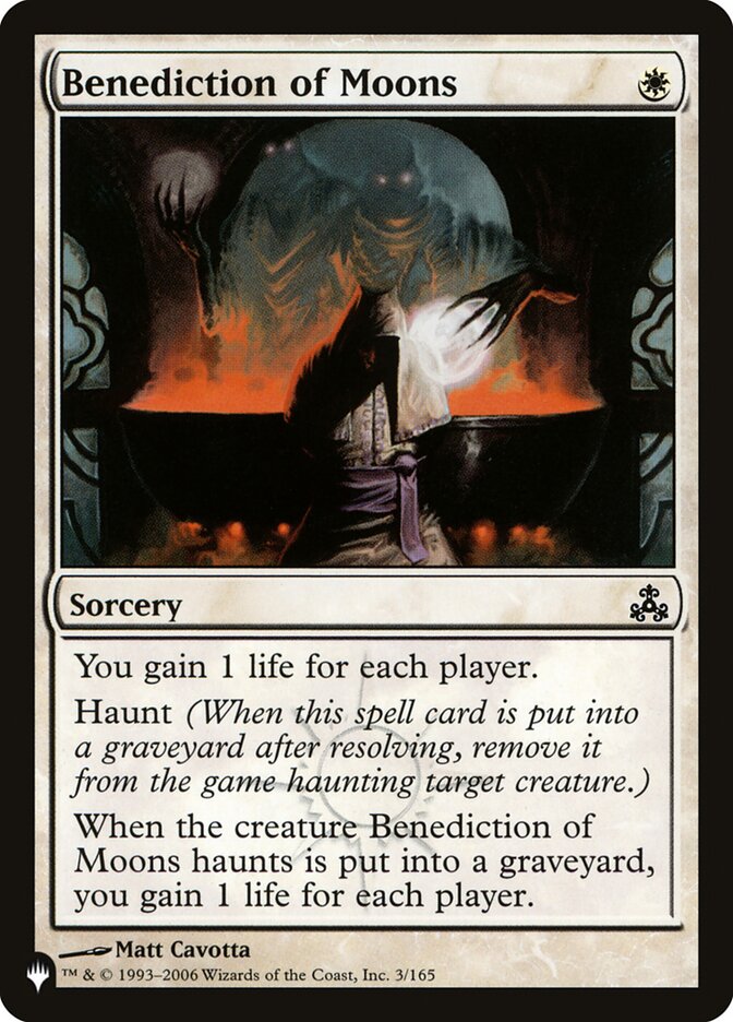 MTG Magic the Gathering Benediction of Moons (578/740) The List LP | eBay