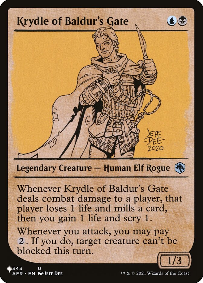 baldur's gate mtg card Baldur's Gate Wilderness [Oversize Cards] main image 1
