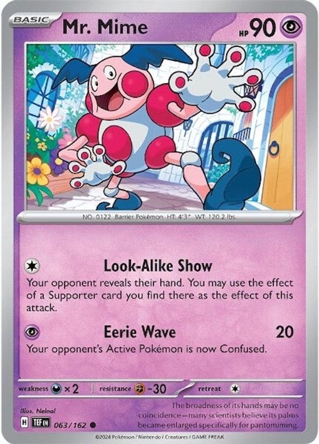 Pokemon Mr. Mime (63/224) Temporal Forces NM | eBay