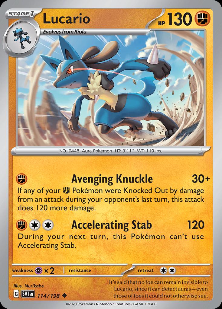 Pokemon Lucario (114/272) Scarlet & Violet LP | eBay