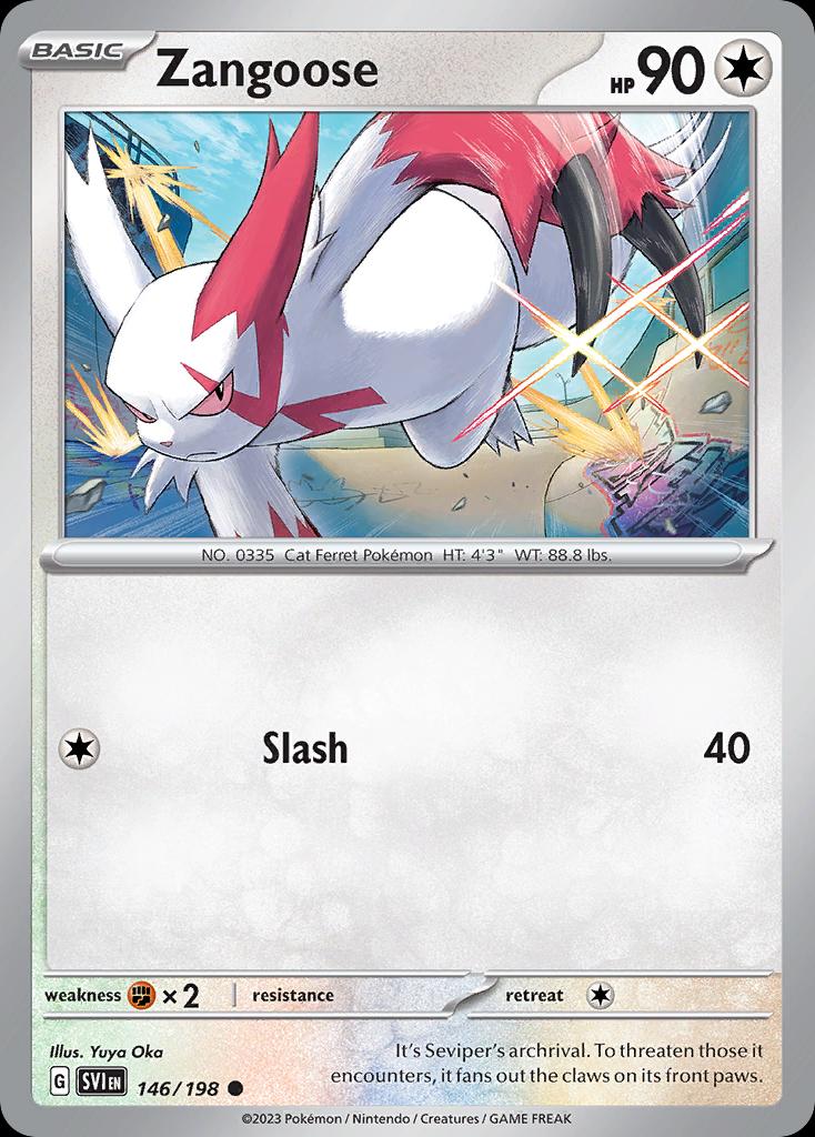Pokemon Zangoose (146/258) Scarlet & Violet NM | eBay