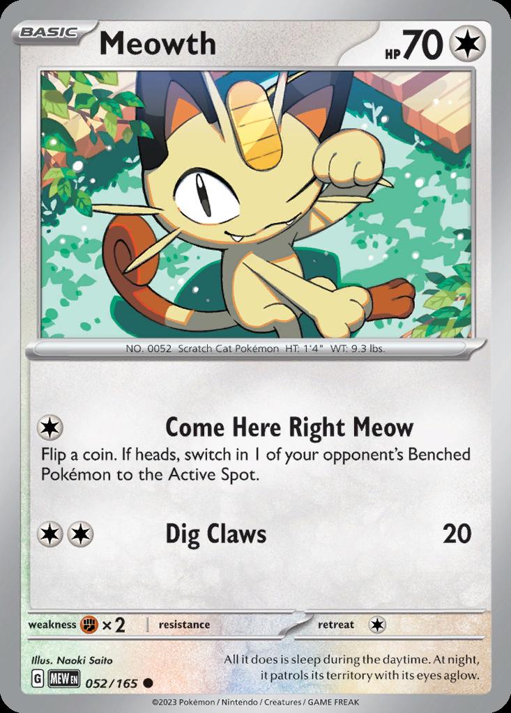 Pokemon Meowth (52/207) 151 NM | eBay
