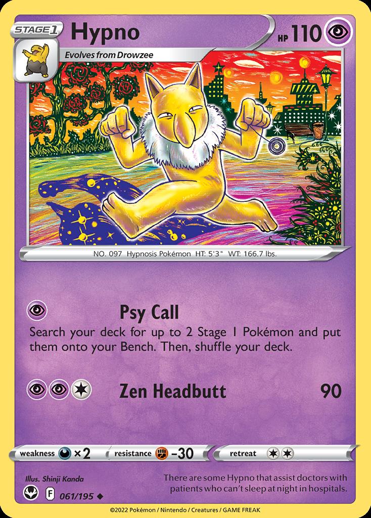 1995 hypno pokemon card value mysterious fossil Pokemon The Mystery of the Fossils Holo Japanese #097 CGC 9 All cards will be carefully packed for safe transit Pokemon Hypno (61/215) Silver Tempest