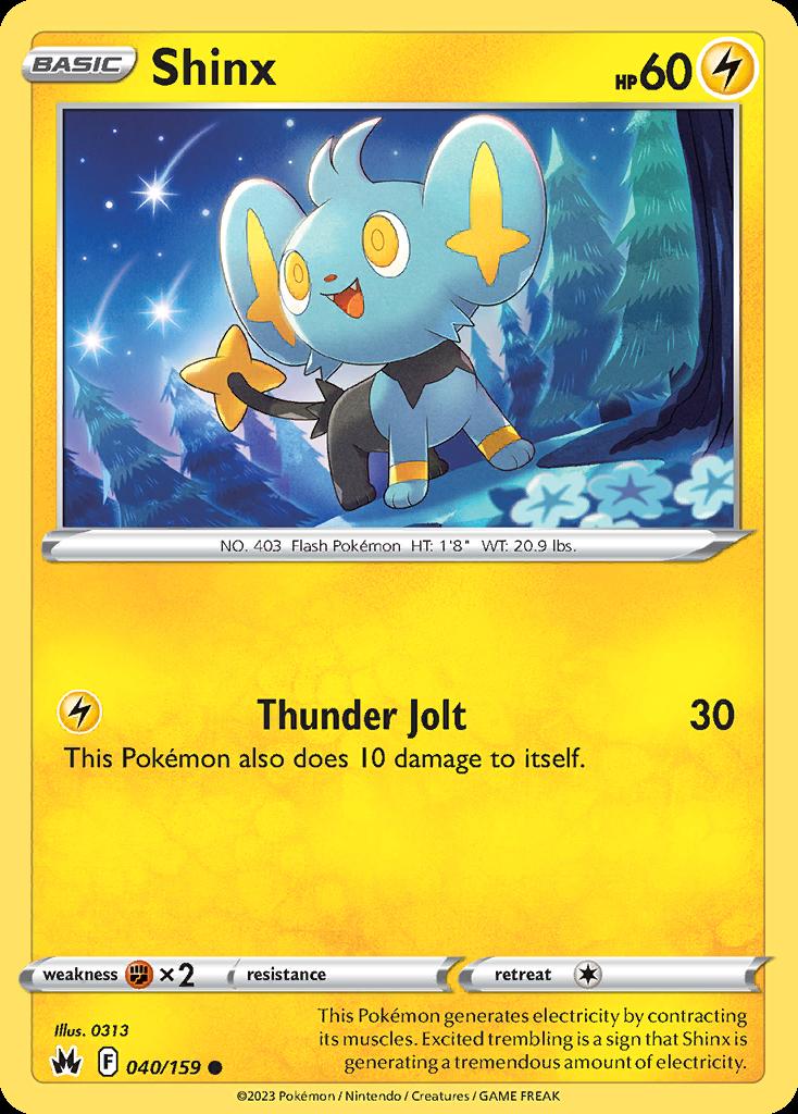 Pokemon Shinx (40/160) Crown Zenith LP | eBay