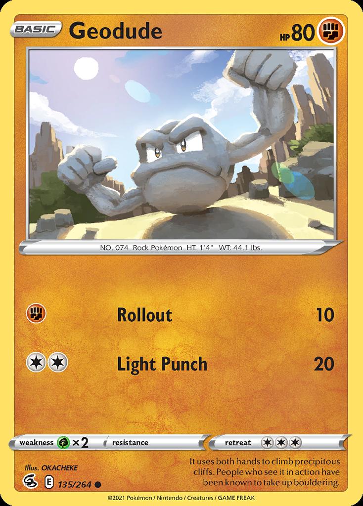Pokemon Geodude (135/287) Fusion Strike LP | eBay