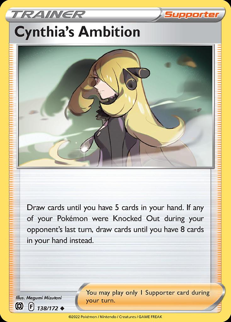 Pokemon Cynthia's Ambition (138/186) Brilliant Stars NM | eBay