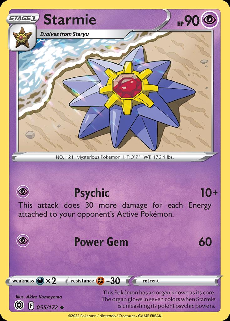 Pokemon Starmie (55/186) Brilliant Stars LP | eBay